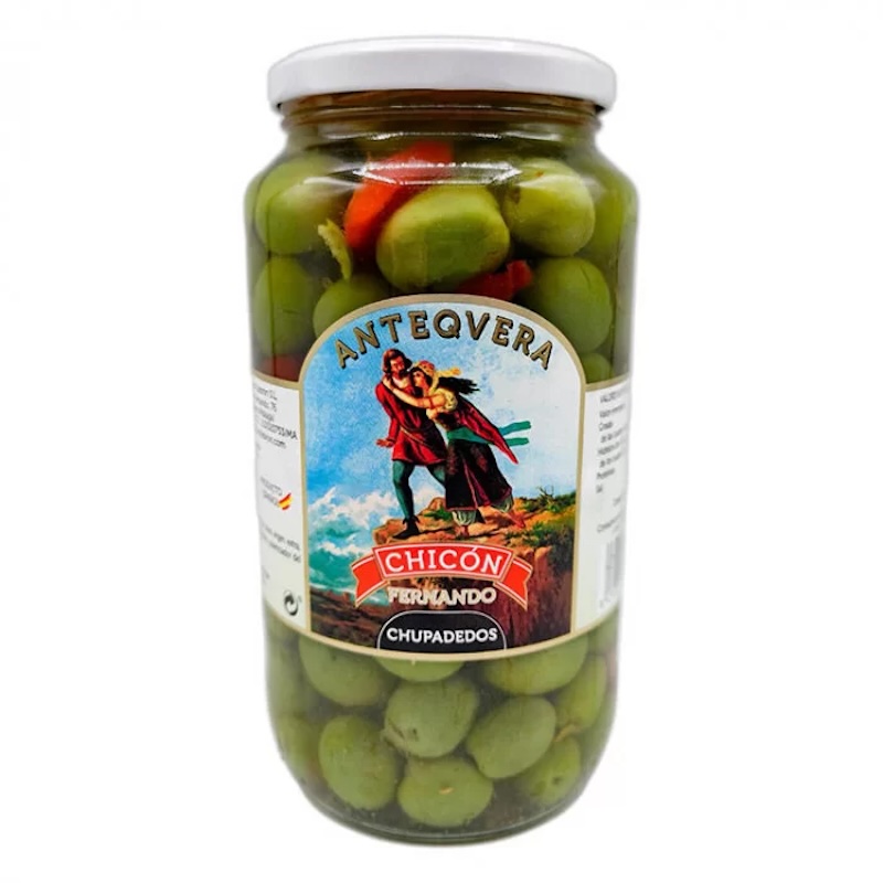 Оливки Chicon Lebron Чупадедос з/к скло 500г